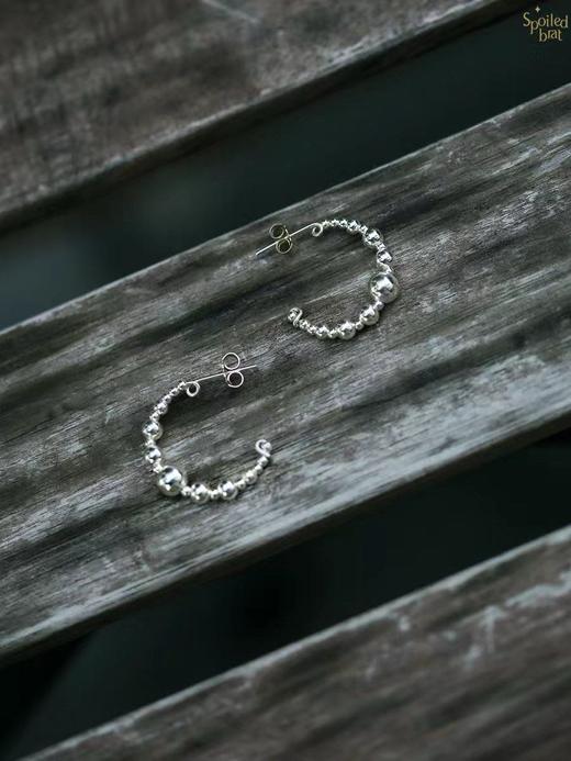 SpoiledBrat Jewelry金银豆豆系列| | 银豆豆耳圈 商品图0
