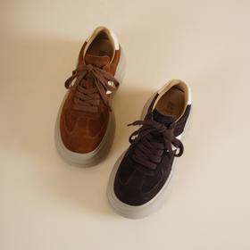 西村名物2026年春季新款厚底防滑舒适透气系带休闲鞋深口鞋X26AM17481