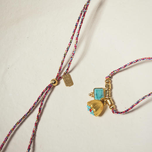 北京仓｜DELPHES-ANALI-火焰 莲蓬 松石 项链［法国设计师］ 商品图4