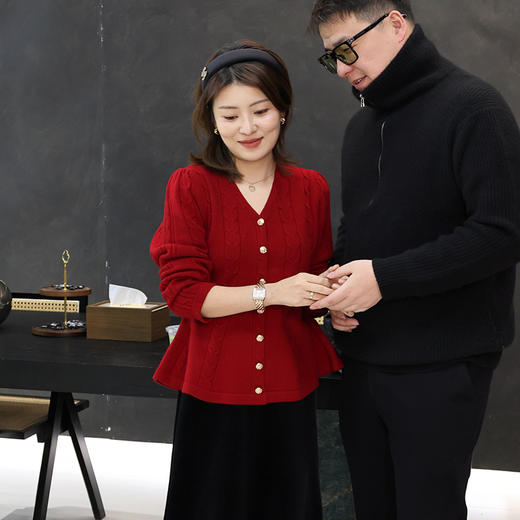 【特价不退换】【预售7天】良木礼冬季羊毛开衫（2620F） 商品图2