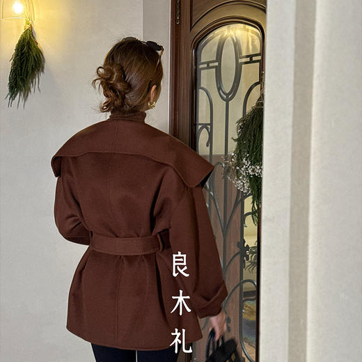 【特价不退换】【部分现货】良木礼羊毛大衣（腰带）（2710） 商品图2