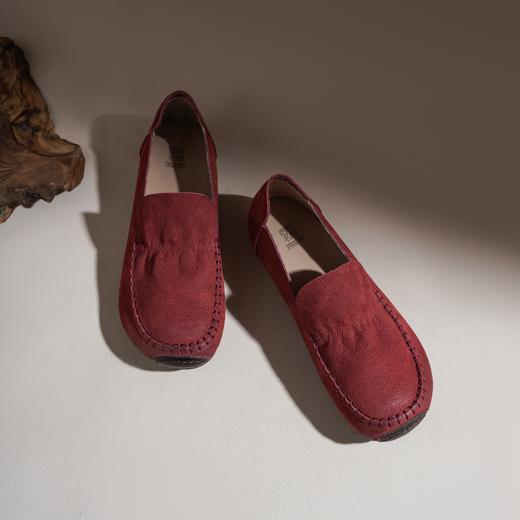 【牛皮革】西村名物2026年春季新款舒适平底软底软面豆豆鞋深口单鞋X26AM17581 商品图2