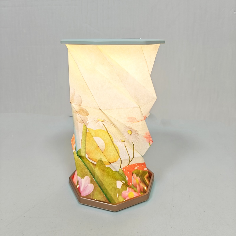 纸伯乐旋转灯创意可折叠小夜灯喜上眉梢节日礼物卧室家居灯