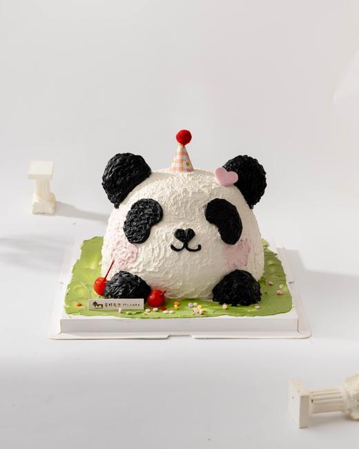 定制熊猫脑袋蛋糕 商品图0