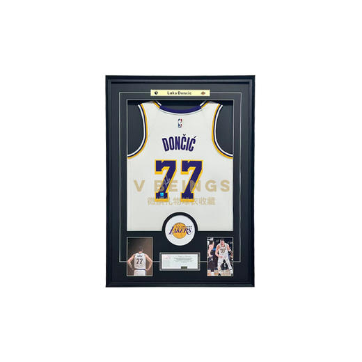 收藏系列 卢卡东契奇 湖人队主场 白色 亲笔签名球衣 商品图0