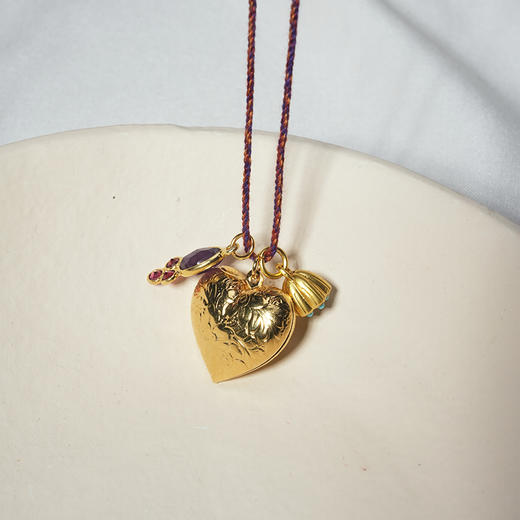 北京仓｜DELPHES-NYSSA-莲蓬 紫水晶 松石 吊坠 项链［法国设计师］ 商品图4