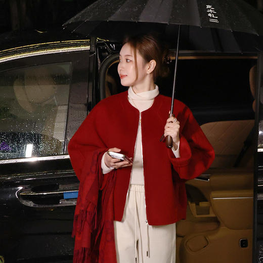 【预售7天】良木礼圆领羊毛外套（3187） 商品图0