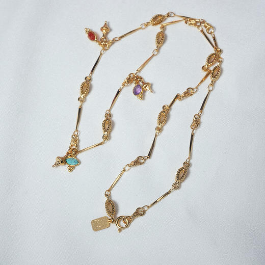 北京仓｜DELPHES-紫水晶 松石 红色 项链［法国设计师］ 商品图4