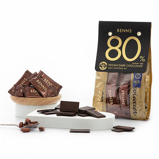 贝纳丝至醇黑巧克力 （80%可可含量）138g/袋 商品图2