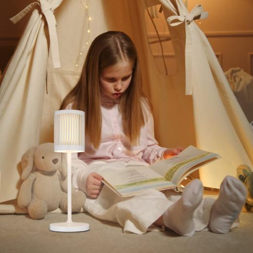 意大利 栅栏造型灯罩 无线充电LED台灯 5000mAh锂电池 全金属机身 IP54防水 商品图1