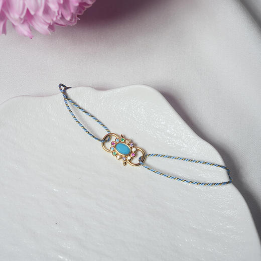 北京仓｜DELPHES-护符花 松石 水晶 手链［法国设计师］ 商品图1