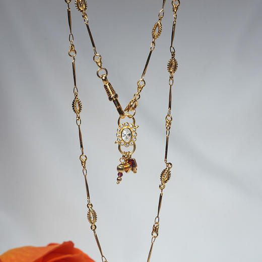 北京仓｜DELPHES-护符花 石榴石 紫水晶 项链［法国设计师］ 商品图3