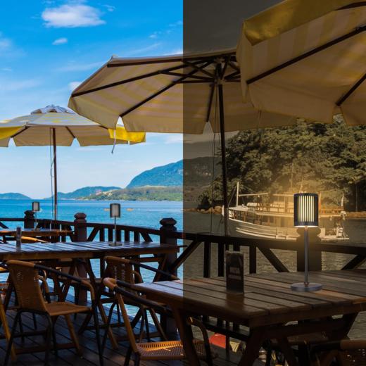 意大利 栅栏造型灯罩 无线充电LED台灯 5000mAh锂电池 全金属机身 IP54防水 商品图8