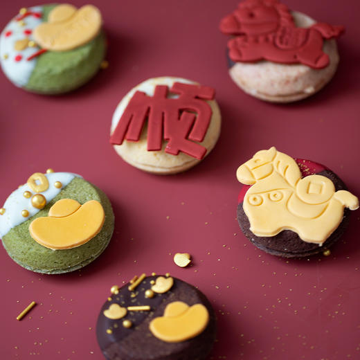 全国配送｜2026「马到成功 · 事事顺」曲奇烧礼盒（9枚/盒） 商品图2