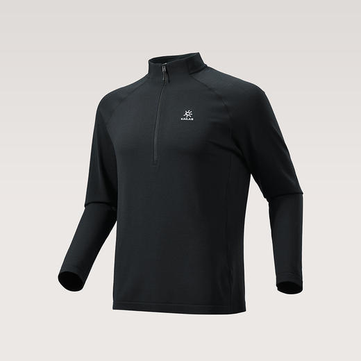 KAILAS凯乐石 XM3 男款半开胸立领美丽诺羊毛T恤 KG2537111 商品图1