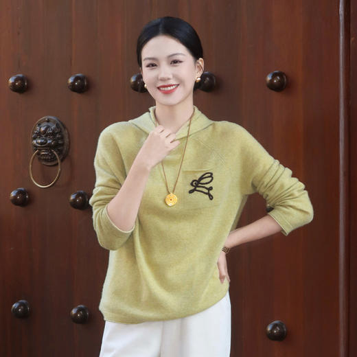 【特价不退换】【部分现货】良木礼山羊绒连帽上衣（2233F） 商品图2