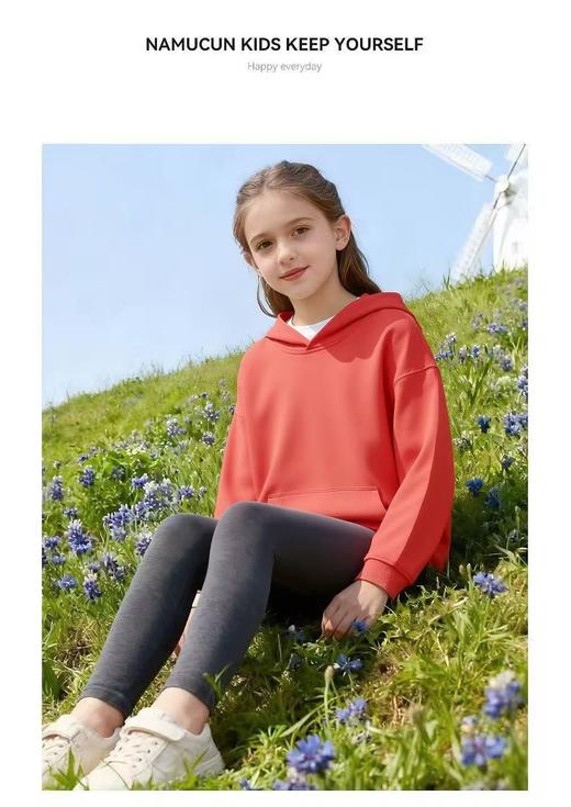 女王节抢购价-不支持退  中大童 3HREE CAT 品牌高支棉彩色系列毛圈内里100%棉连帽卫衣-喜出 商品图1