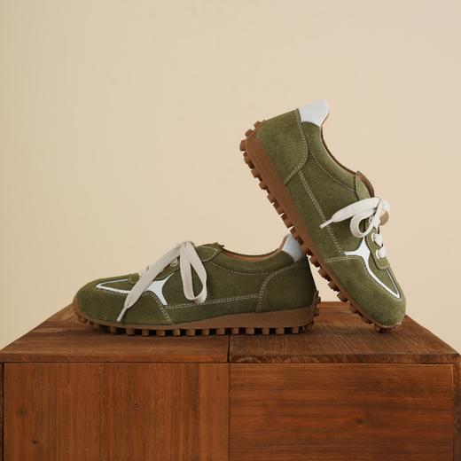 【牛剖层皮】西村名物2026年春季新款舒适透气厚底防滑系带阿甘鞋德训鞋X26AM16831 商品图6