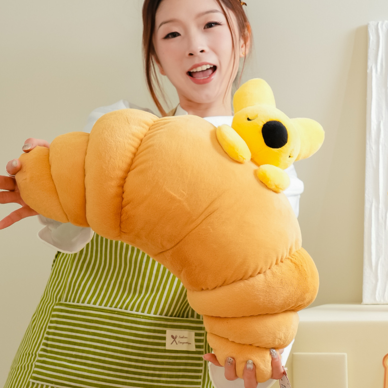 团团下午茶系列牛角包抱枕