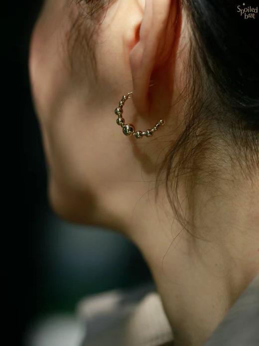 SpoiledBrat Jewelry金银豆豆系列| | 金豆豆耳圈 商品图2