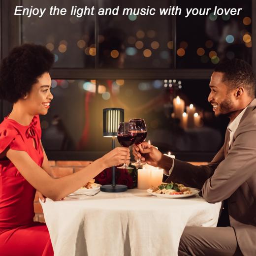 意大利 栅栏造型灯罩 无线充电LED台灯 5000mAh锂电池 全金属机身 IP54防水 商品图7