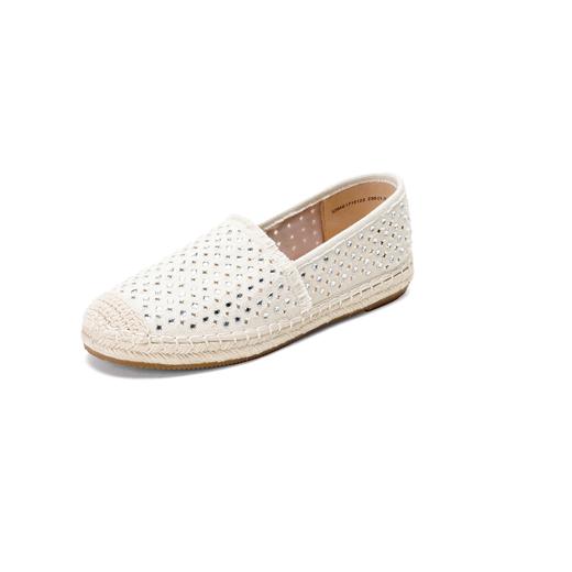 西村名物2026年春季新款舒适平跟小尖头休闲编织饰扣浅口单鞋X26AE17151 商品图2