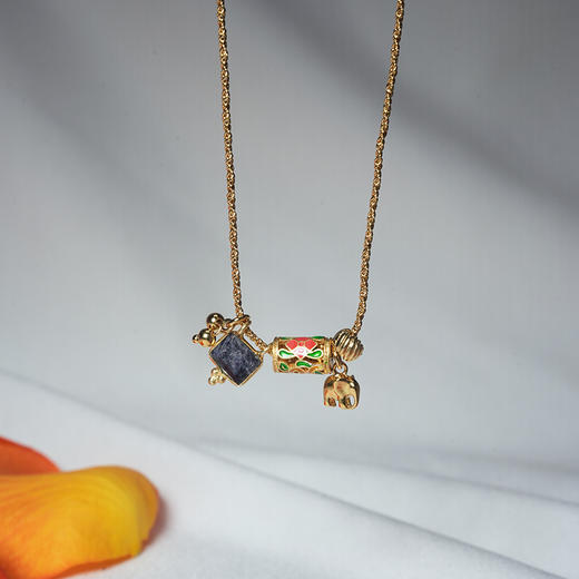 订购10周到｜DELPHES-CORFOU-科孚岛 祈祷轮 珐琅 项链［法国设计师］ 商品图1