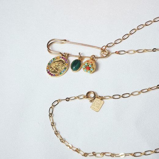 北京仓｜DELPHES-ARGOS-阿戈斯 莲蓬 孔雀石 项链［法国设计师］ 商品图3