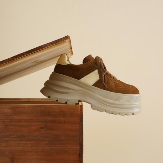 西村名物2026年春季新款厚底防滑舒适透气系带休闲鞋深口鞋X26AM17481 商品图6