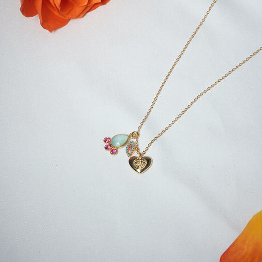 北京仓｜DELPHES-眼睛 水晶 锆石 项链［法国设计师］ 商品图3