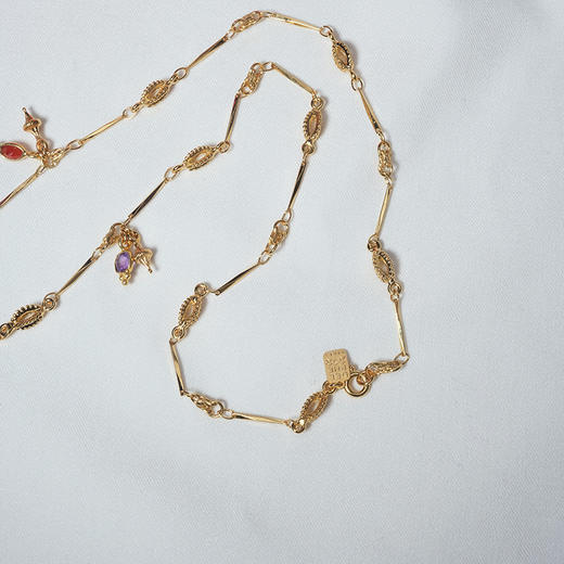 北京仓｜DELPHES-紫水晶 松石 红色 项链［法国设计师］ 商品图5