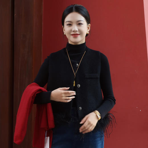 【预售7天】良木礼羊毛马甲（D25102817） 商品图5