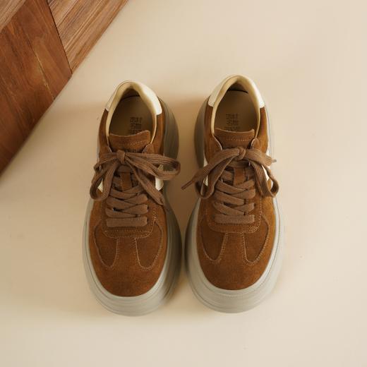 西村名物2026年春季新款厚底防滑舒适透气系带休闲鞋深口鞋X26AM17481 商品图1