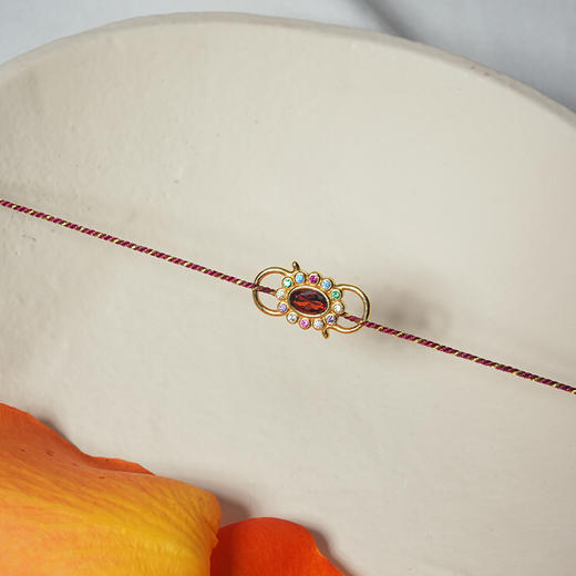 订购10周到｜DELPHES-护符花 石榴石 水晶 手链［法国设计师］ 商品图3