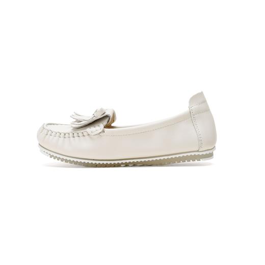 【头层牛皮】西村名物2026年春季新款舒适低跟优雅休闲豆豆鞋浅口单鞋X26AE17171 商品图9