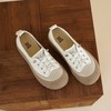 【牛皮革】西村名物2026年春季新款舒适透气厚底防滑系带休闲小板鞋小白鞋X26AM17261 商品缩略图3