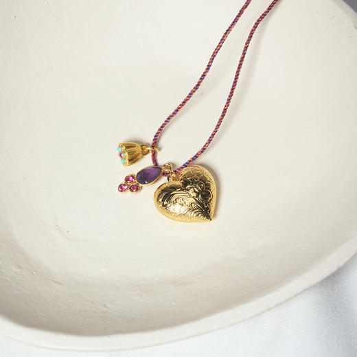 北京仓｜DELPHES-NYSSA-莲蓬 紫水晶 松石 吊坠 项链［法国设计师］ 商品图2