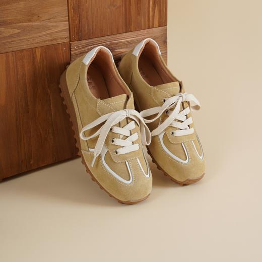 【牛剖层皮】西村名物2026年春季新款舒适透气厚底防滑系带阿甘鞋德训鞋X26AM16831 商品图3