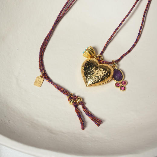 北京仓｜DELPHES-NYSSA-莲蓬 紫水晶 松石 吊坠 项链［法国设计师］ 商品图7