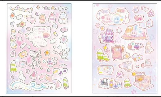 马老毛子丨触感膜咕卡贴纸 商品图0