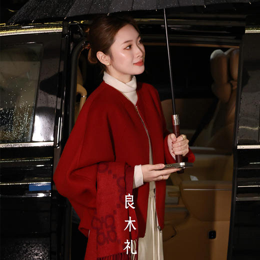 【预售7天】良木礼圆领羊毛外套（3187） 商品图4