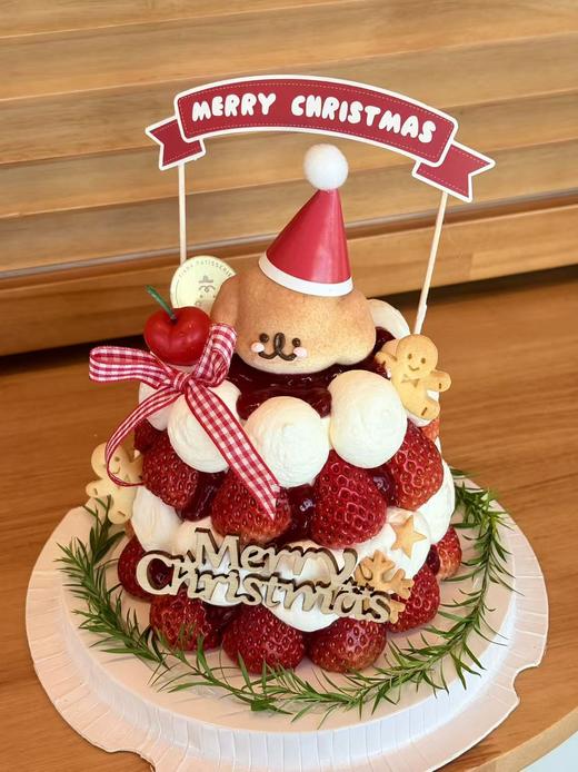 【圣诞草莓树】五寸草莓蛋糕 商品图5