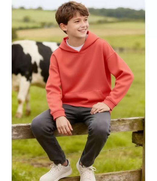 女王节抢购价-不支持退  中大童 3HREE CAT 品牌高支棉彩色系列毛圈内里100%棉连帽卫衣-喜出 商品图4