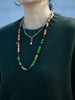 SpoiledBrat Jewelry绿松石 石榴石和檀香木的长链/多层手链 商品缩略图1