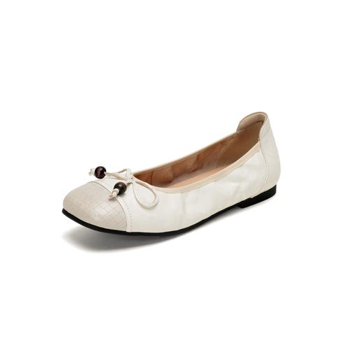 西村名物2026年春季新款舒适低跟小方头蝴蝶结饰扣浅口单鞋X26AE16851 商品图1