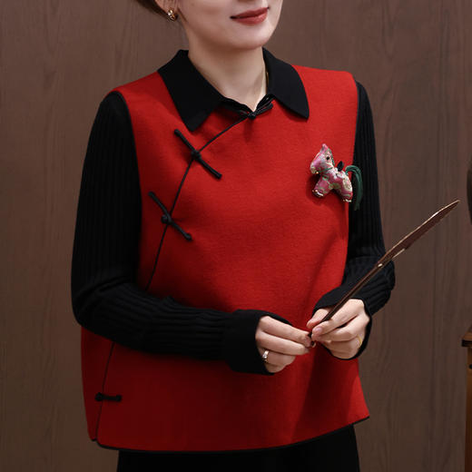 【不退不换】【预售7天】良木礼羊毛马甲（3185） 商品图0