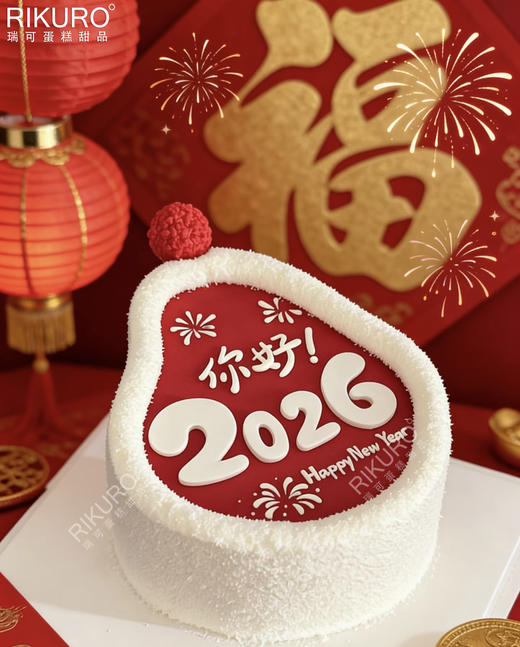 🔴雪葫芦福袋 | 2026新年翻糖蛋糕（赠手持许愿棒） 商品图1