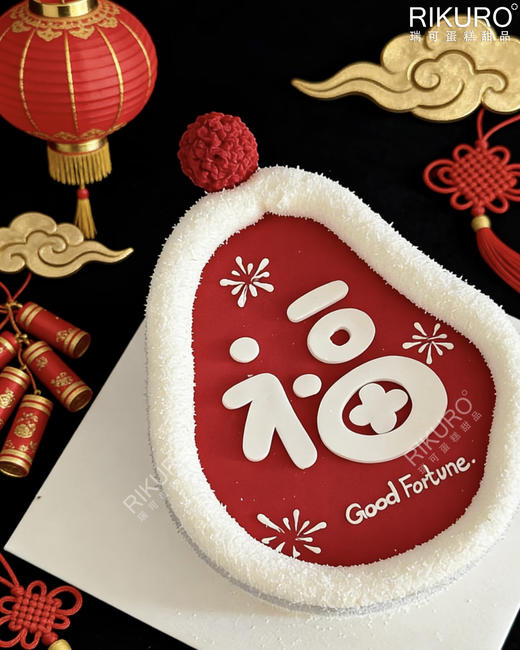 🔴雪葫芦福袋 | 2026新年翻糖蛋糕（赠手持许愿棒） 商品图2