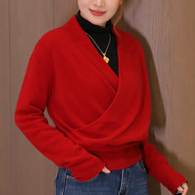 【预售7天】良木礼羊毛交叉上衣（3311F）