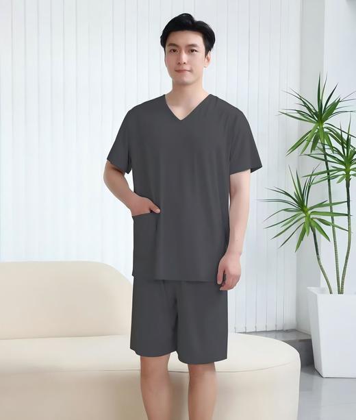 汗蒸服男 曲水浴服冰凉丝有马睡衣沐里按摩沐外男士洗浴家居服兰亭 商品图2